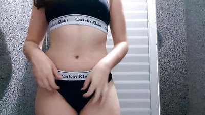 Young babe with cute little tits masturbating in the college bathroom (leaked WhatsApp video)