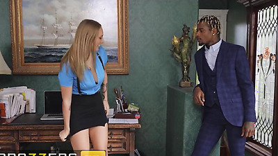 BRAZZERS - Slutty Blonde Assistant Angel Youngs Has A Secret Affair With Her Wealthy Employer