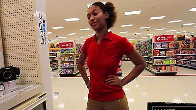 Target Employee Sucks Customers shaft in Stock Room
