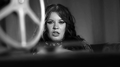 Sabien DeMonia teasing in black and white