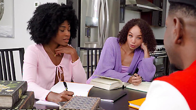 REALITY KINGS - College Girls Nicole Kitt & Alexis Tae Take A Break From Studying To Satisfy Their Sexual Urges