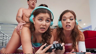 REALITY KINGS - Kyle Watches Katie Kush & Leana Lovings Playing With Each Other Until They Let Him Join For A threeway