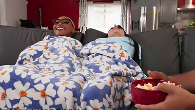 REALITY KINGS - Sadie Pop Plans A Movie Night Which Quickly Turns Into A Lesbian Session With Thick Butt Daphne