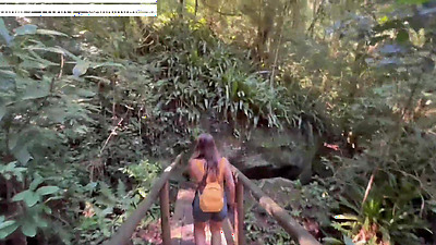 Cycling without underwear all over the city - On vacation with Damiana