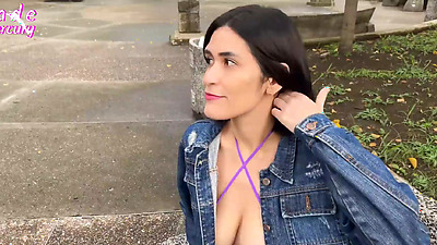 Recruiting a boy near the metro station in Medellin Colombia