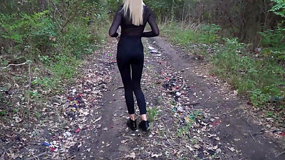 Amazing risky ANAL Sex in public Park