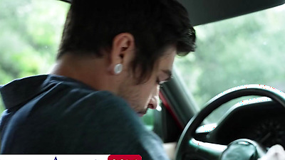 Ebony Hottie Lacey London Enjoys Pizza With A Side Of Penis