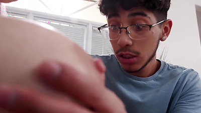 Stunning busty blonde seduces her stepson with her round big tits and suck him good - Kenzie Taylor, Diego Perez