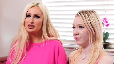 Big tits lesbian fingering then facesitting milf girlfriend