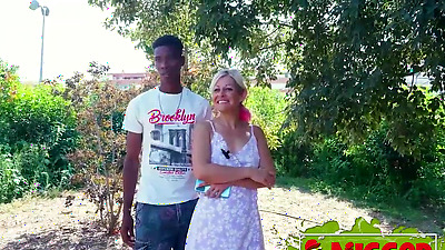 Sandra V's looking for an ANAL ORGASM: Turn for our big dicked black stud!