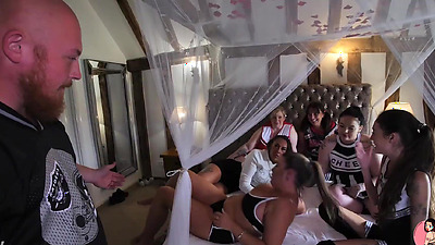Cheerleader Reverse Gangbang