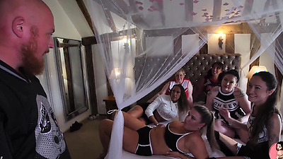 Cheerleader Reverse Gangbang