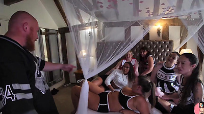 Cheerleader Reverse Gangbang