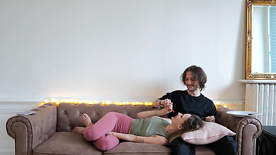 Amateur French (Eng Sub) - Nina is back, i lick her pussy and we chill together.