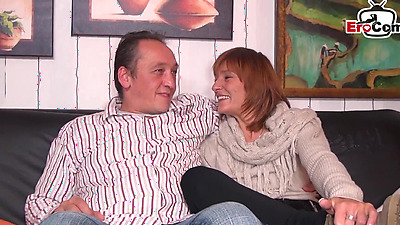 German housewife 3some FFM with two mature sluts