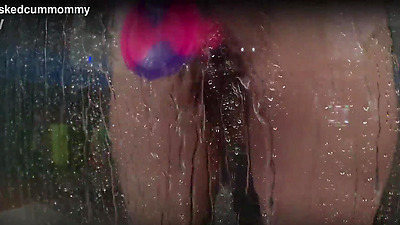 Spied on my chubby roomate trying her new toy in the shower. Almost dropped my phone trying to not get caught.