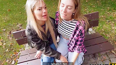 Babe didn’t see a problem to fuck on a interview in front of her girlfriend. Hot sex with Stanley Johnson