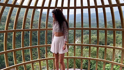 Public Penis Flashing - Risky Handjob in Public Bus Full of People until he CUM