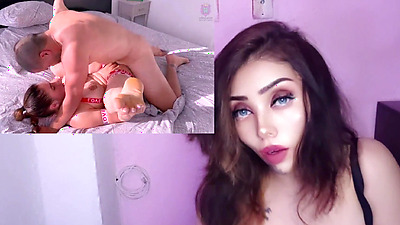 Latina with big tits and big arse fucking hard with her lover