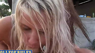 COLLEGE RULES - Need A Ride? Coeds Love Big Dick Road Trip Head Compilation