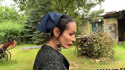 HUNT4K. Naughty girl fucked a stranger in front of her family