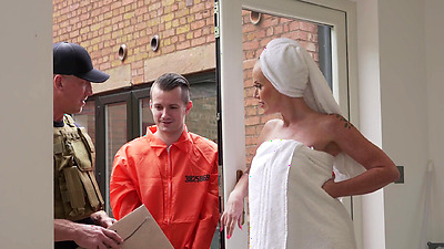 MATURE4K. Rough sex with a big-titted MILF neighbour to steal her diamonds