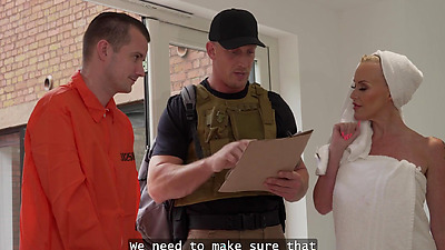 MATURE4K. Rough sex with a big-titted MILF neighbour to steal her diamonds