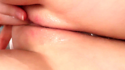 CloseUp Anal Plug Training and Squirting Orgasm