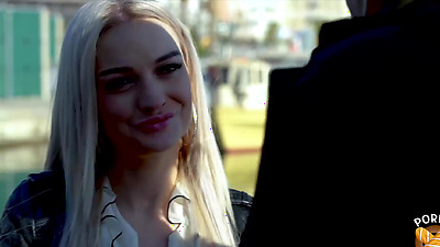 Nathalie, a beautiful blonde enjoying anal...