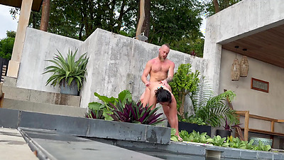 OUTDOOR Domination fucking in the sun