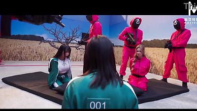 ModelMedia Asia - Pussy Game 2 EP1 - Black man with huge 26cm dick fuck the competitor's pussy like crazy!