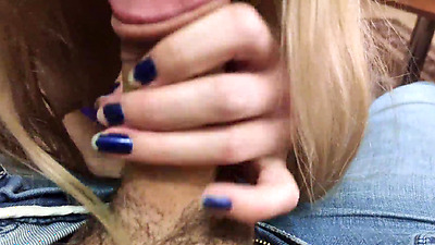 Girl in Stockings Passionate Blowjob and Riding on Big Penis!