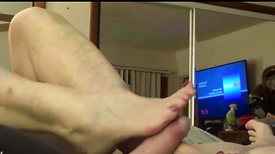 OMG!!! Very Old Granny Gets Cum Over Feet After Perfect Hand And Footjob