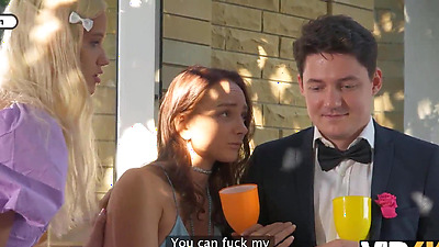 VIP4K. Bride was having a wild sex with a toastmaster while the Groom was watching