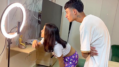 My big penis is the remedy to lower my stepsister's arousal.