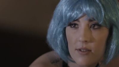 EROTICAX - Gorgeous teen in wig gets eaten out