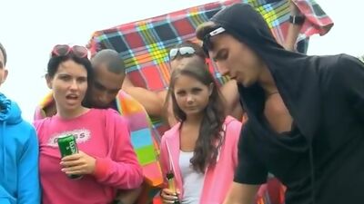 Sexy, drunk weekend on the river shore