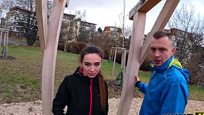 HUNT4K. Hot athlete was picked up on the street and fucked in front of her BF in stranger's car