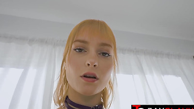 Redhead Dolly Dyson Seductress Aura Shows Up While Riding