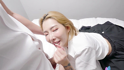 Hot Taiwanese babe with big tits Stacy had a hot fuck.