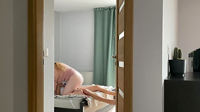 She watches her TWIN step SISTER fuck her , then takes her turn! Wow what a huge boobs OliviaBay part2