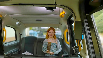 Fake Taxi - Petite redhead squirting on big cock German chick public flashing and hard fast fuck