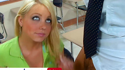 Hottie Shawna Lenee Learns How To Pass By Filling Her Holes With Shaft