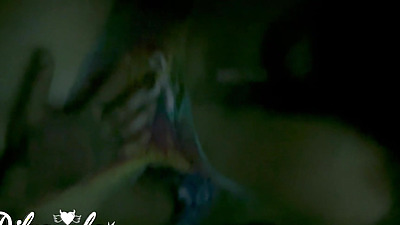 fucking the young babe after carnival in the public bathroom