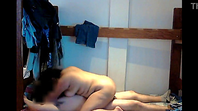 Three rounds of homemade sex with the delicious busty chubby from the office