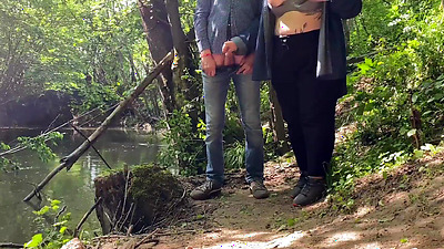 Amazing handjob from mature mother in law