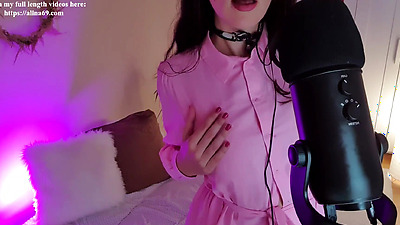 Sensual wet mouth and pussy sounds ASMR SPIT FETISH