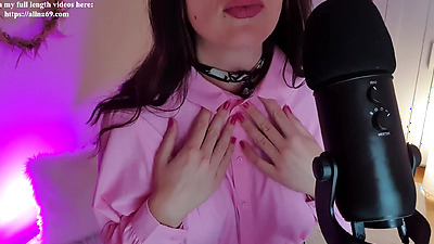 Sensual wet mouth and pussy sounds ASMR SPIT FETISH