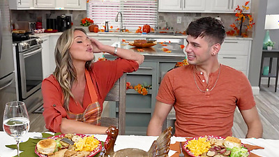 Busty petite stepmom Armani Black finally built up the courage to make her move on her stepson.The big tits milf is fingered till she squirts