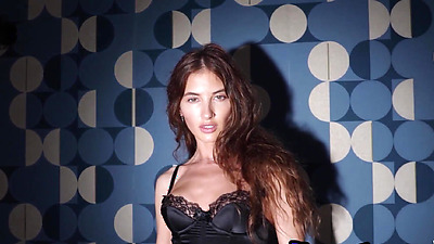 Skinny Russian Taya Vais stripping with incredible comfort and confidence